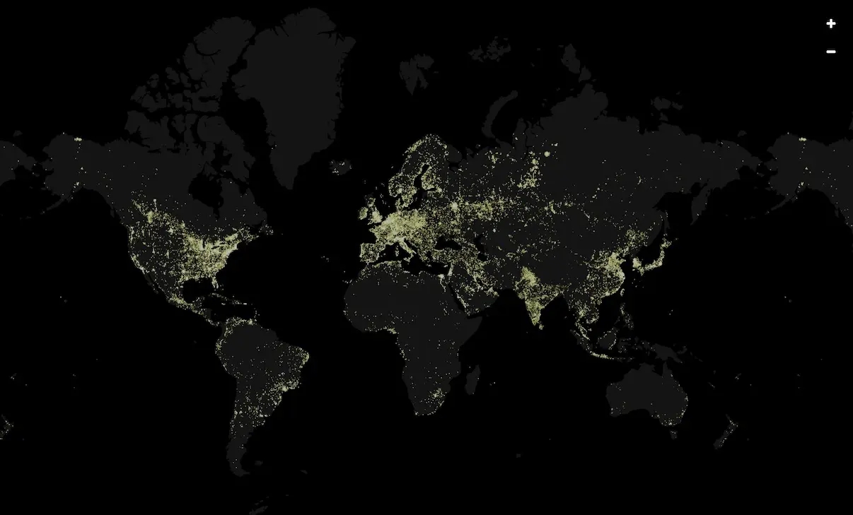 世界灯光地图